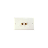 Decora Wall Plate with 2 Bananas Plugs