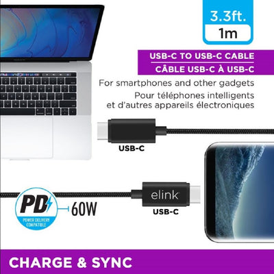 USB-C 3.1 Cable Male/Male 3ft