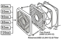 Fan Grill with Filter 120mm