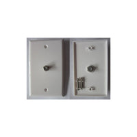 Wall Plate 1 Coaxial Inlet White