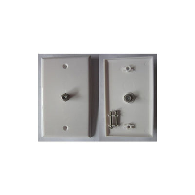 Wall Plate 1 Coaxial Inlet White