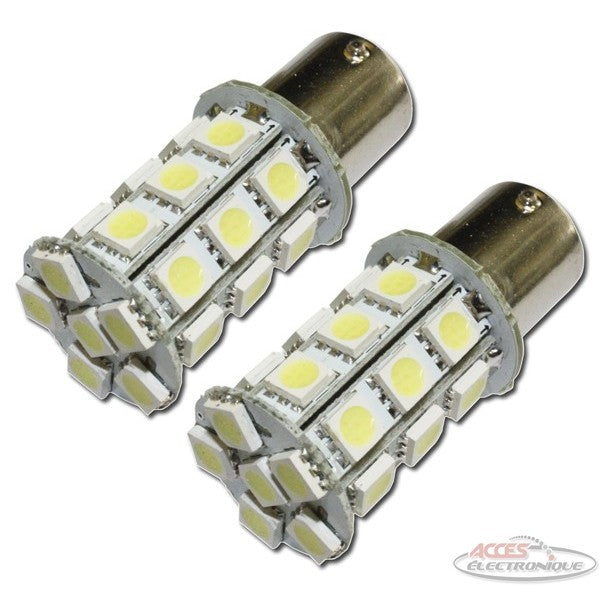 27 LED Bulb 5050SMD 12V 1156 White (pack of 2)