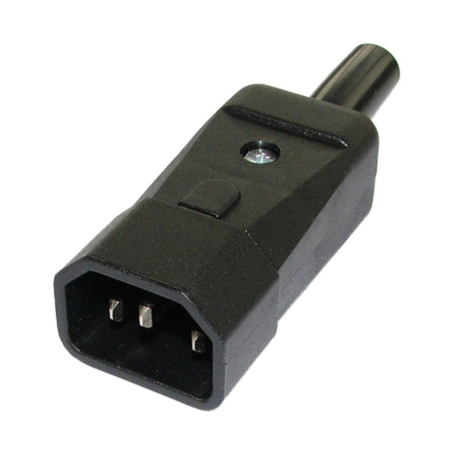 IEC Inline Male Plug 10A/250VAC