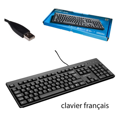 BlueDiamond Connect Basic Spill-Proof USB Keyboard French