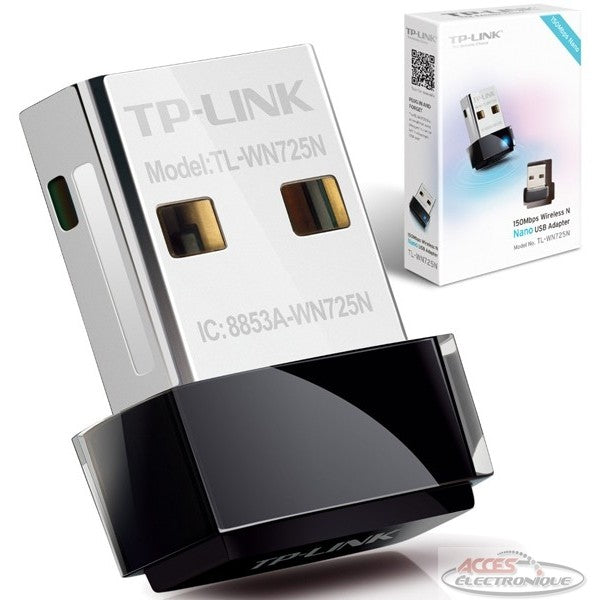 Tp-Link Adapter TL-WN725N Mini USB Wireless Network 150Mbps