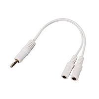 ''Y'' 3.5mm stereo male to 2x 3.5mm stereo female - 6 inch (0.15m)