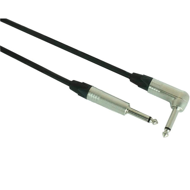 Digiflex Cable 6.3mm Mono Male to 6.3mm Mono Male Right Angle 20ft (6.1m)