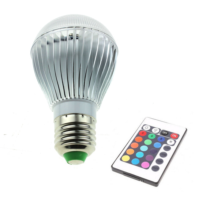 Lamp Bulb 9W RGB LED E27 with remote
