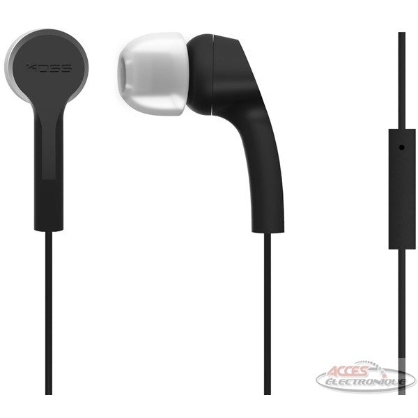 Koss In-Ear Mic Earphone KEB9K Black