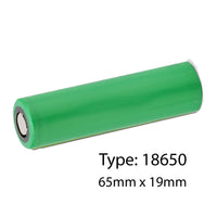 Lithium-Ion 3.7v rechargeable Type 18650 Battery