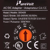 Regulated Universal AC Power Adapter 2.1A