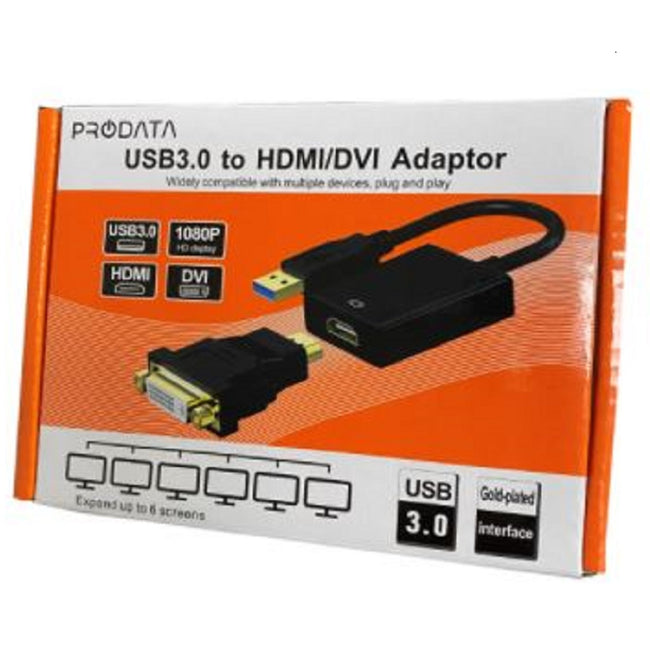 Prudent Way Adapter PWI-U3-HDA USB 3.0/2.0 to HDMI/DVI Graphic and Audio