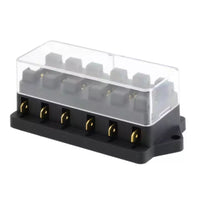 Universal 12v. 6 Way Fuse Holder Box