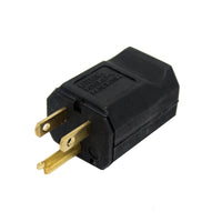 Nema male electrical Plug 15A/125v - Black