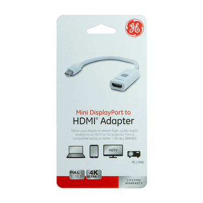 GE Adapter 33589 Mini Displayport to HDMI 4K