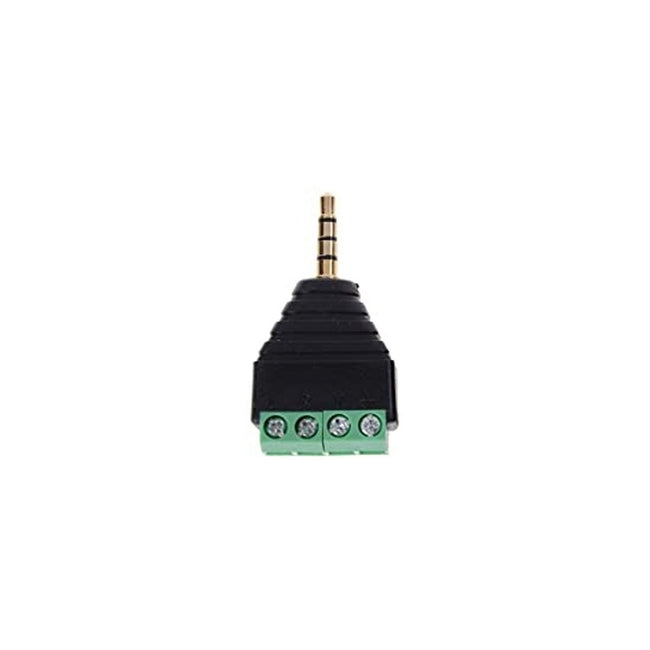 4 Pole 3.5mm Male (audio & video) to 4 Screw Connector