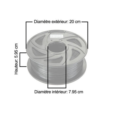Filament PLA 3D 1.75mm 1kg, precision +/- 0.05mm, Transparent Green