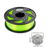 Filament PLA 3D 1.75mm 1kg, precision +/- 0.05mm, Fluo Green