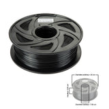 Filament PLA 3D 1.75mm 1kg, precision +/- 0.05mm, Black
