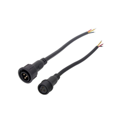 Waterproof Connector Male and Female. Wire 3-18awg 8in