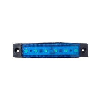 6 Blue LED Vehicule Module (20x95mm)12VDC-5W with Wire