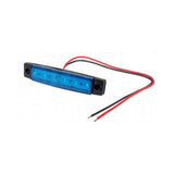 6 Blue LED Vehicule Module (20x95mm)12VDC-5W with Wire