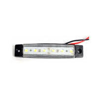 6 Cold White LED Vehicule Module (20x95mm)12VDC-5W with Wire