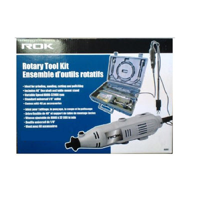 ROK Rotary Tool Kit 80501 with Flexible Shaft (40 pieces)