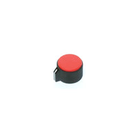 Red Button 29.1mm(d) x 16.4mm(h) x 6.4mm (shaft)