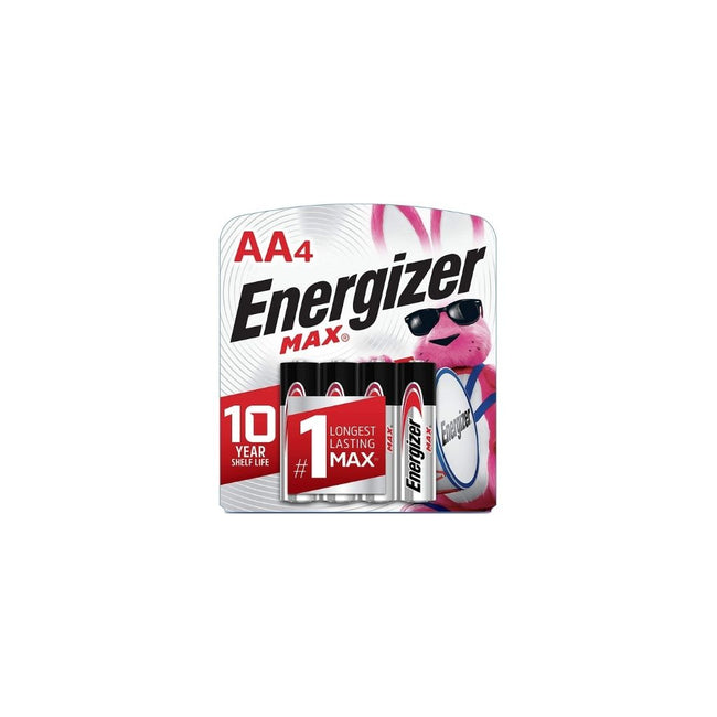 4 Batteries Energizer AA Alkaline
