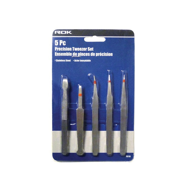 ROK 5pcs.Precision Tweezer Set