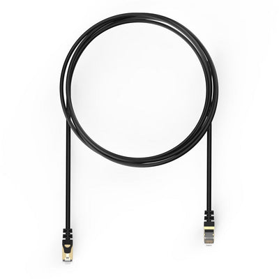Network Cable CAT7, 600MHz, 10Gbps, F-FTP Black 3 Meters