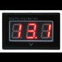 Digital 2.5 to 30vdc Voltmeter. Red