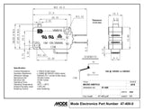 Micro-interrupteur N/O-N/C 15A/125/250v