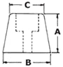 Screwable Rubber Feet 8mm (Height) x 20mm (Diameter) (PK.8)