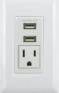 IN-Wall Receptacle 2 USB Port, 1 AC