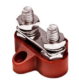 Insulated Battery Terminal Block 48v.(max) 100amp. Red