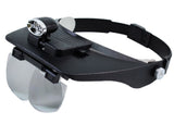 Headband Magnifier 1.2x, 1.8x, 2.5x, 3.5x with LED