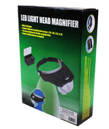 Headband Magnifier 1.2x, 1.8x, 2.5x, 3.5x with LED