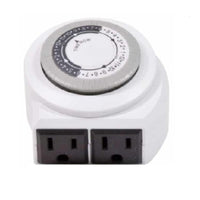 24h Indoor Timer with 2 outlet with 30 Minutes Intervals