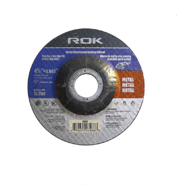 Metal Cutting Wheel 4-1/2 x 0.045in. Arber 7/8in. Depressed