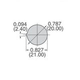 Switch On/Off SPST Round 20a 125v