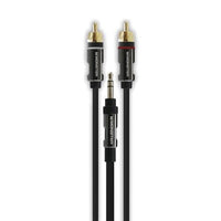 Cable 3.5mm Stereo Male 2xRCA Male 6Ft.