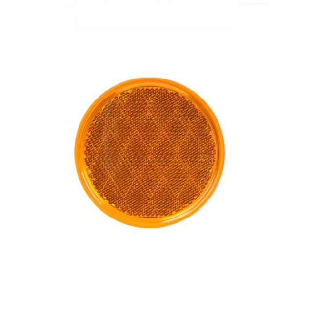 Amber Self Adhesive Reflective 3-1/4in