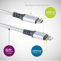 Lightning to USB-C Cable 6ft.