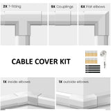 150 inch Cable Duct Gloss White Kit