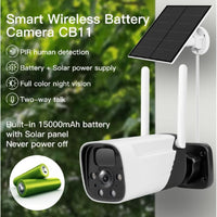 Outdoor IP Solar Panel Camera,Night Vision en couleur