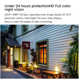 Outdoor IP Solar Panel Camera,Night Vision en couleur