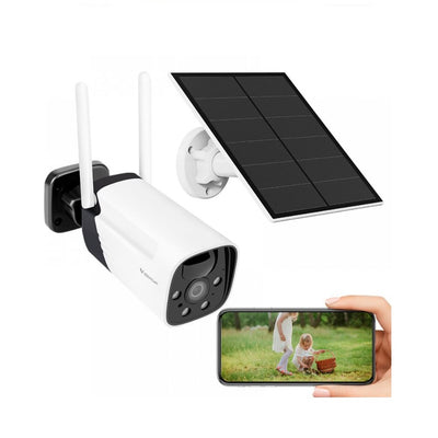 Outdoor IP Solar Panel Camera,Night Vision en couleur