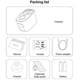 Outdoor IP Solar Panel Camera,Night Vision